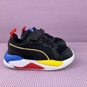 Puma X-Ray Slip On Toddlers Sneakers Black Multi 6C 372922-06